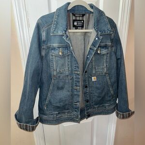 Carhartt Blue Denim Jean Jacket, L